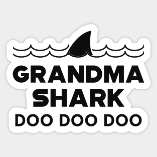Grandma Shark doo doo doo Sticker